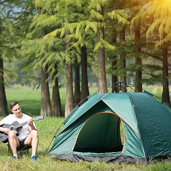 Семеен шатор за кампување за 24 лица Преносен инстант шатор Автоматски шатор водоотпорен ветровито за планинарење во планинарење (8)
