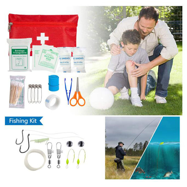 43 sa 1 First Aid Kit Survival Gear Kit nga adunay Molle Pouch (6)