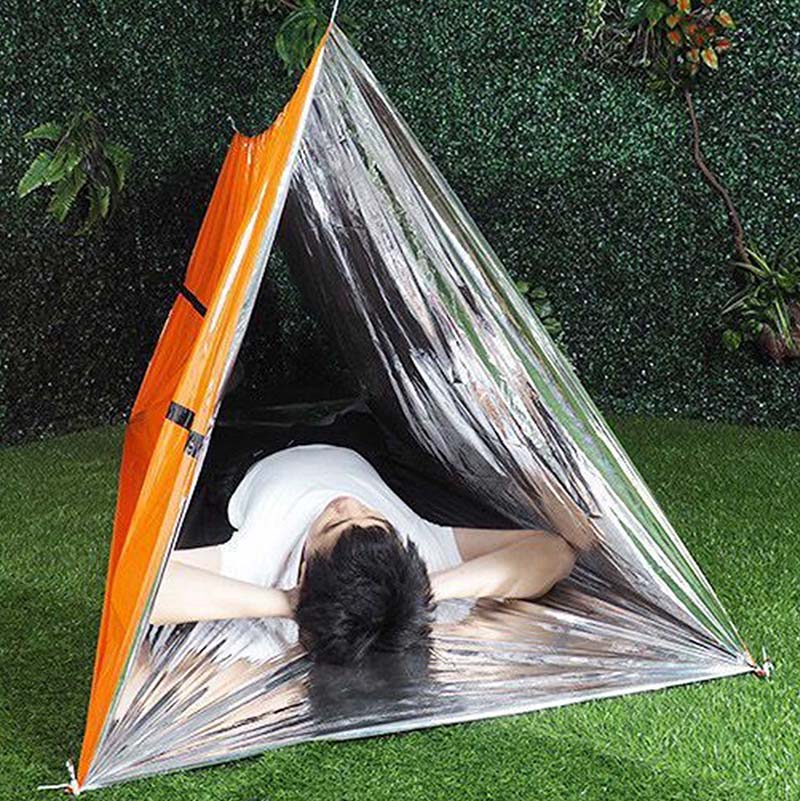 Camping PET Tenda Darurat Tabung Tenda (4)