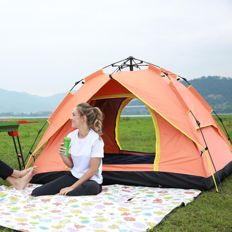 Палатка для кемпинга Семейная палатка на 24 человека Двухслойная наружная палатка (5)