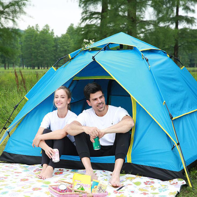 Camping Tent 24 Person Family Tent နှစ်ထပ် အပြင်ဘက် တဲ (၆) လုံး၊