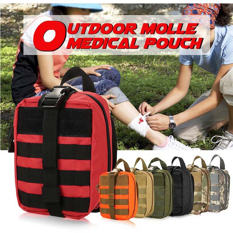 MOLLE Medical Pouch EMT First Aid Pouch Rip-Away IFAK Tactical Utility Pouch para sa Outdoor (9)